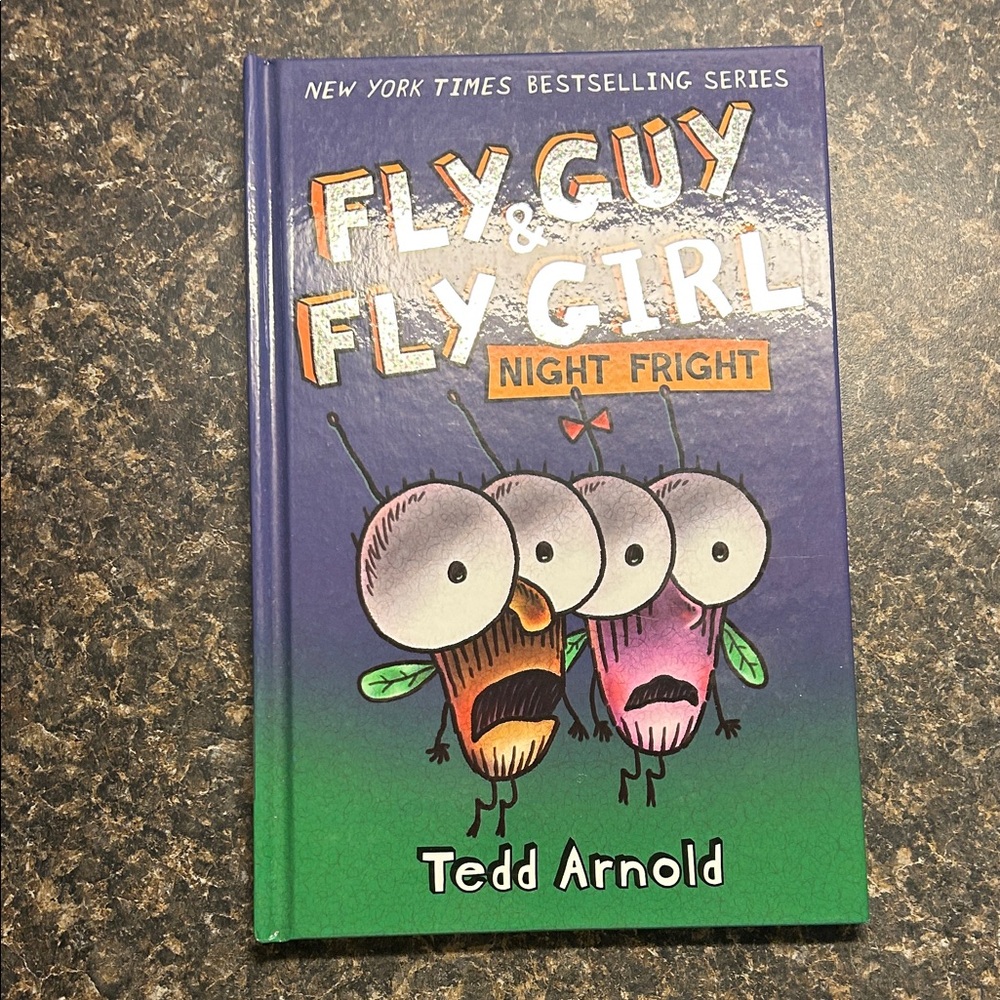 Fly Guy & Fly Girl: Night Fright by Tedd Arnold - Purple & Green Hardcover